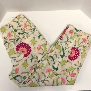 Embroidered linen pants by CJ Laing